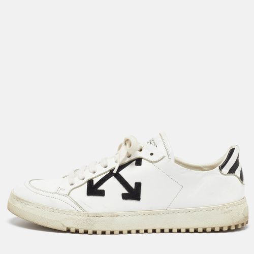 Off-White White/Black Leather and Suede 2.0 Sneakers Size 40 - Off-White - Modalova