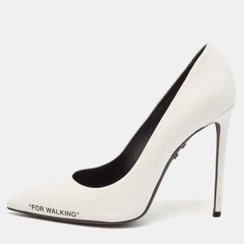 Off-White White Leather For Walking Pointed Toe Pumps Size 40 - Off-White - Modalova