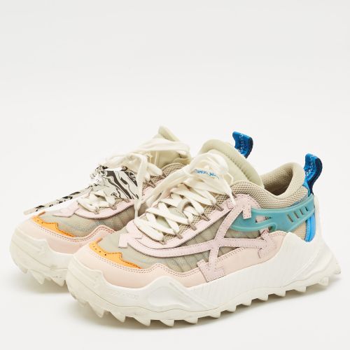 Mesh and Nubuck Leather Odsy 1000 Lace Up Sneakers Size 40 - Off-White - Modalova