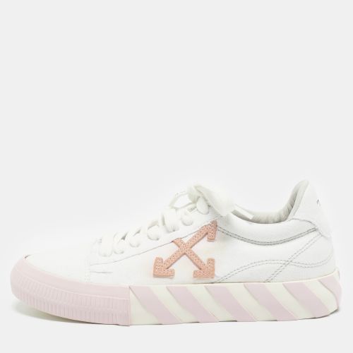 Off-White White Canvas Vulcanized Low Top Sneakers Size 38 - Off-White - Modalova