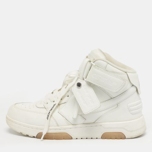 Off-White White Leather Out Of Office High Top Sneakers Size 40 - Off-White - Modalova