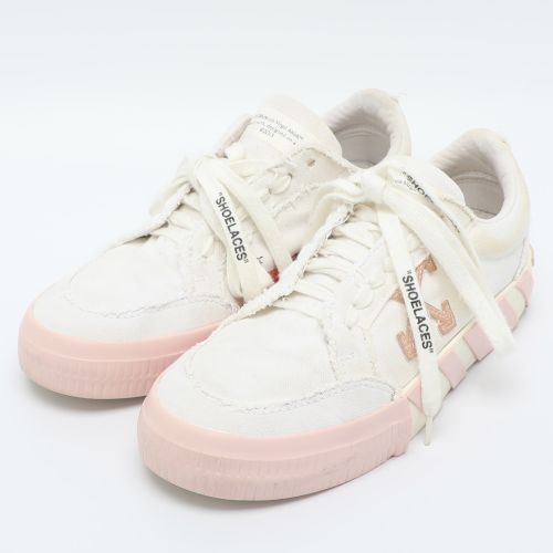 Vulcanized Size 38 White Canvas Low Top Sneakers - Off-White - Modalova