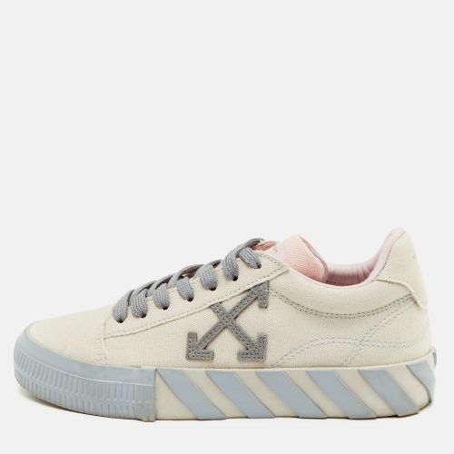 Off- Vulcanized Size 38 Off /Grey Canvas Low Top Sneakers - Off-White - Modalova