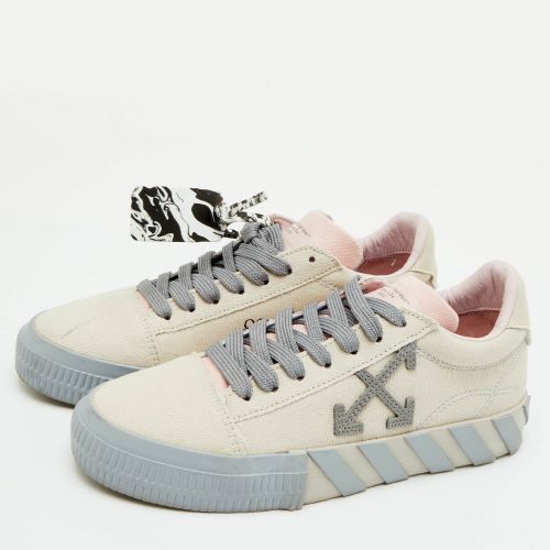 Off- Vulcanized Size 38 Off /Grey Canvas Low Top Sneakers - Off-White - Modalova