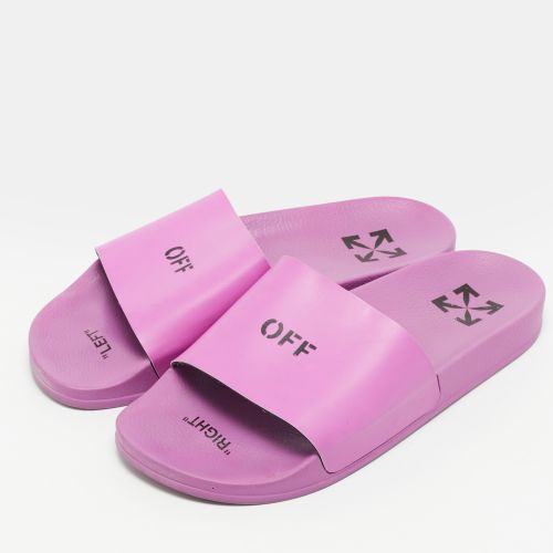 Size 41 Leather Flat Slides - Off-White - Modalova
