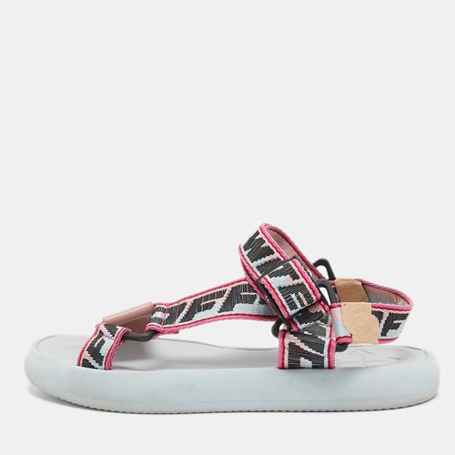 Off-White Multicolor Canvas Preloved Track Logo Slingback Sandals Size 41 - Off-White - Modalova