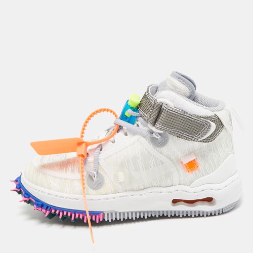 Off-White x Nike White Mesh Air Force 1 Mid Sneakers Size 36.5 - Off-White x Nike - Modalova