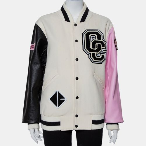 Wool & Leather Logo Applique Detail Varsity Jacket M - Opening Ceremony - Modalova