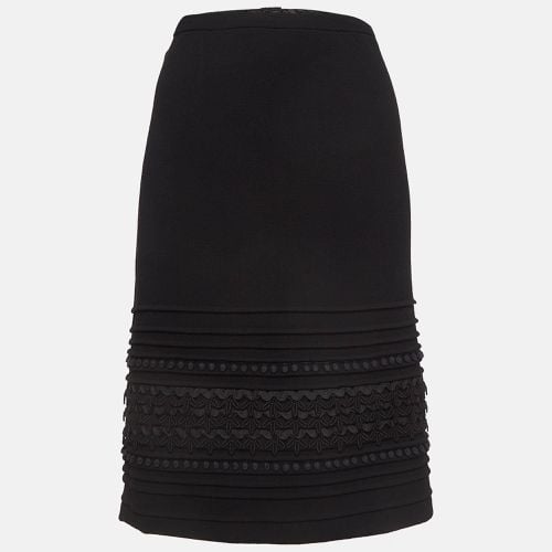 Lace Trim Wool Pencil Skirt MTO/XL - Oscar de la Renta - Modalova