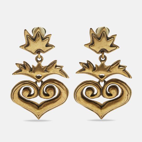 Oscar de la Renta Gold Tone Earrings - Oscar de la Renta - Modalova