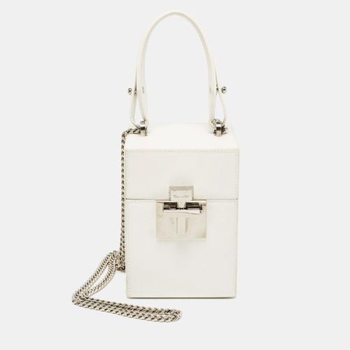 Oscar De La Renta White Leather Alibi Top Handle Box Bag - Oscar de la Renta - Modalova