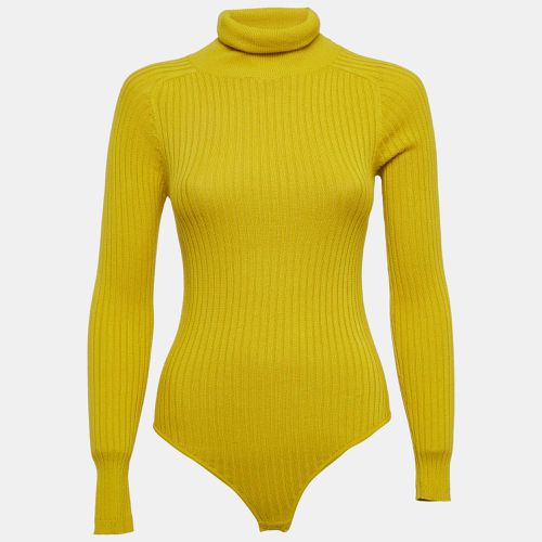 L.F.Markey Chartreuse Green Rib Knit Axel Bodysuit M - L.F.Markey - Modalova