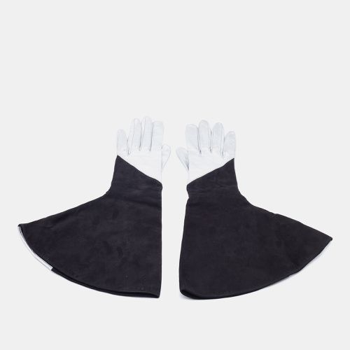 Louis Vuitton Black & Silver Suede & Leather Gloves S - Louis Vuitton - Modalova