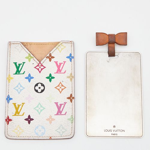 Louis Vuitton White Multicolore Monogram Canvas Etui Miroir Mirror Case - Louis Vuitton - Modalova