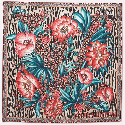 Louis Vuitton Multicolor Jungle Fever Silk Square Scarf - Louis Vuitton - Modalova