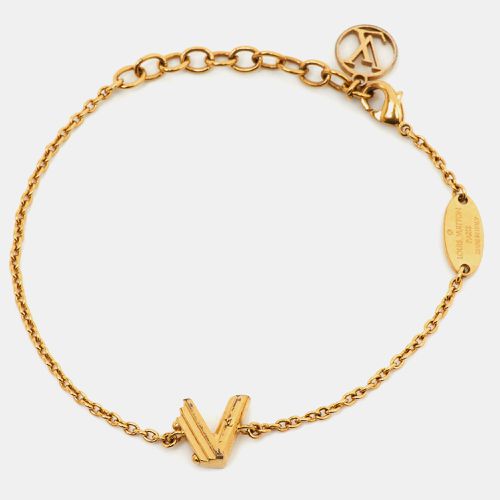 Louis Vuitton LV & Me Letter V Gold Tone Bracelet - Louis Vuitton - Modalova