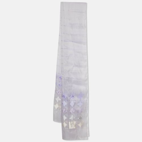 Louis Vuitton Lavender Monogram Silk Organza Stole - Louis Vuitton - Modalova