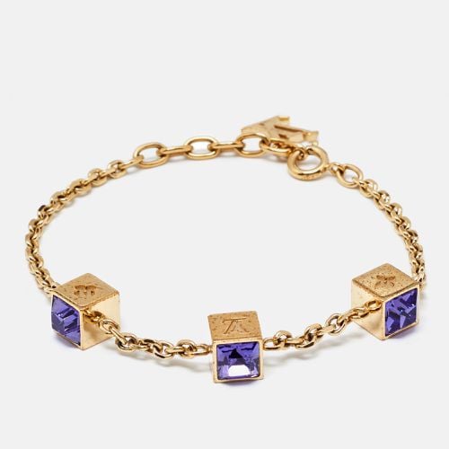 Louis Vuitton Gamble Crystal Gold Tone Bracelet - Louis Vuitton - Modalova