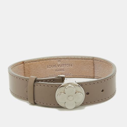 Louis Vuitton Monogram Wish Leather Silver Tone Bracelet - Louis Vuitton - Modalova