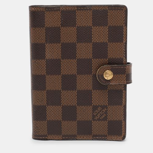 Louis Vuitton Damier Ebene Canvas Ring Agenda Cover - Louis Vuitton - Modalova