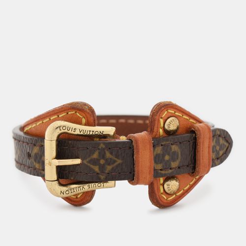 Louis Vuitton Brown Monogram Canvas and Leather Theda Bracelet - Louis Vuitton - Modalova