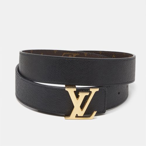 Louis Vuitton Black Monogram Canvas and Leather LV Initiales Reversible Belt 70CM - Louis Vuitton - Modalova