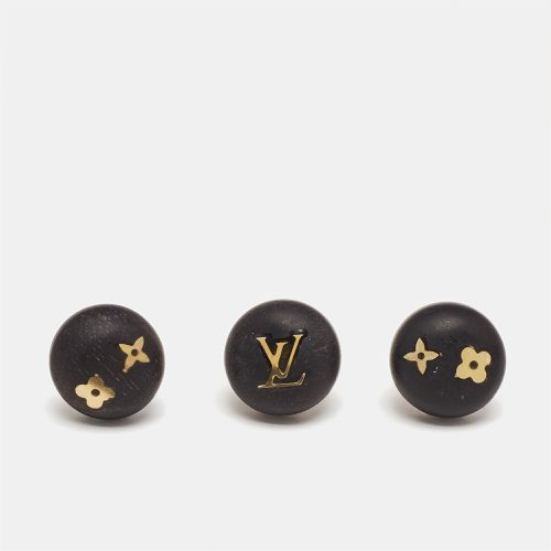 Louis Vuitton Silvania Tigerwood Monogram Set of 3 Stud Earrings - Louis Vuitton - Modalova