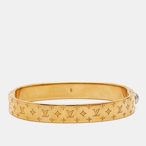 Louis Vuitton Nanogram Gold Tone Metal Cuff Bracelet S - Louis Vuitton - Modalova