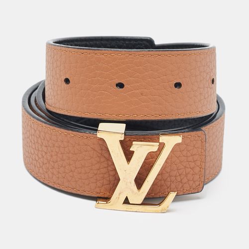 Louis Vuitton Black/Brown Leather LV Initiales Reversible Belt 80 CM - Louis Vuitton - Modalova