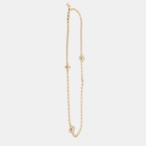 Louis Vuitton Gold Tone Flower Power Sautoir Chain Necklace - Louis Vuitton - Modalova