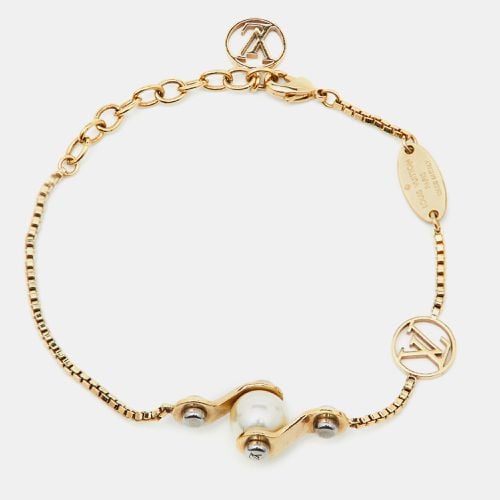 Louis Vuitton Speedy Faux Pearl Two Tone Gold Bracelet - Louis Vuitton - Modalova