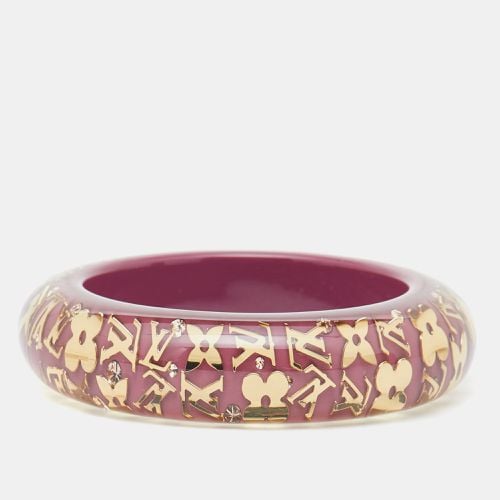 Louis Vuitton Resin Crystals LV Inclusion Gold Tone Bangle Bracelet - Louis Vuitton - Modalova