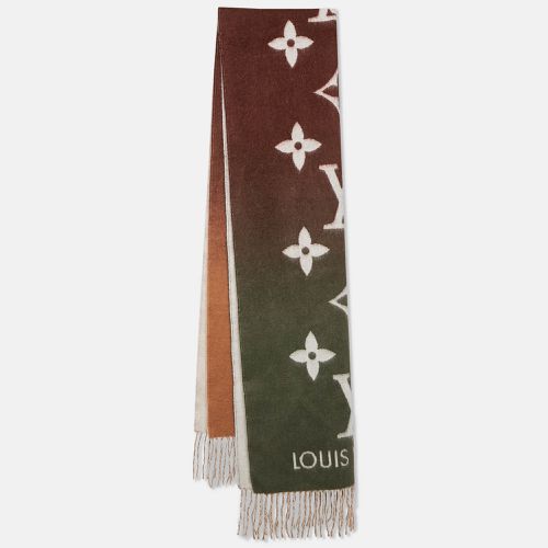 Louis Vuitton Beige Monogram Reykjavik Gradient Scarf - Louis Vuitton - Modalova