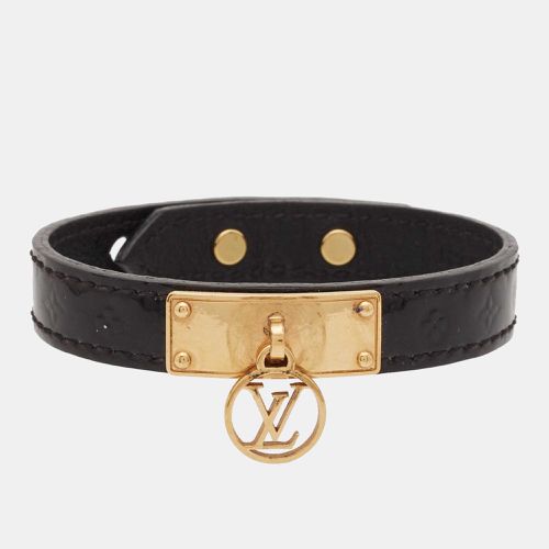 Vernis Logomania Leather Gold Tone Bracelet - Louis Vuitton - Modalova