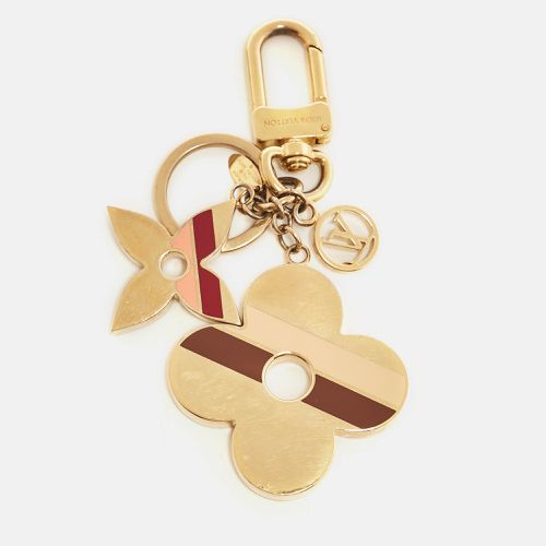 Louis Vuitton Multicolor Enamel Striped Flower Gold Tone Bag Charm - Louis Vuitton - Modalova