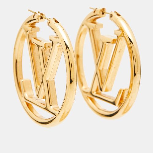 Louise Tone Hoop Earrings - Louis Vuitton - Modalova