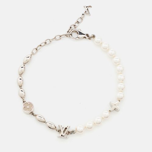 Louis Vuitton Pearls Fusion Silver Tone Bracelet - Louis Vuitton - Modalova