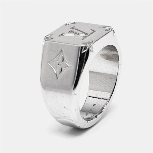 Monogram Signet Tone Ring Size 59 - Louis Vuitton - Modalova
