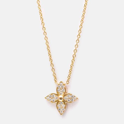 Louis Vuitton Star Blossom 18K Rose Gold and Diamond Pendant Necklace - Louis Vuitton - Modalova