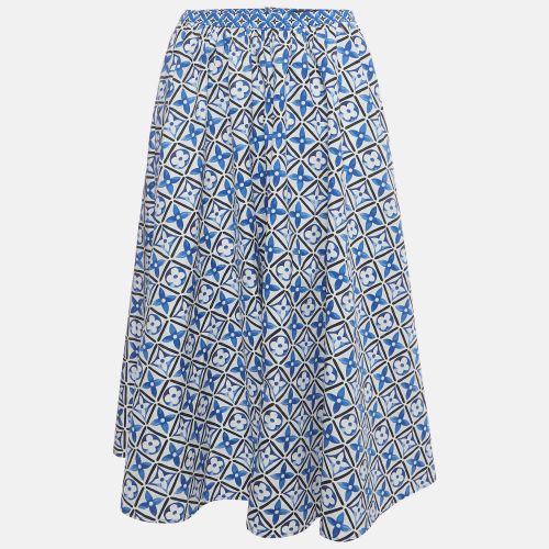 Monogram Printed Cotton Flared Skirt S - Louis Vuitton - Modalova