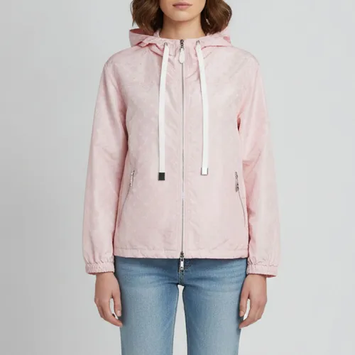 Monogram Silk Blend Hooded Jacket M - Louis Vuitton - Modalova