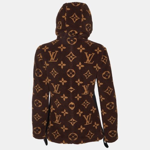 Monogram Shearling Zip-Up Jacket M - Louis Vuitton - Modalova
