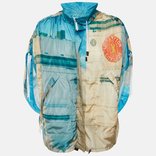 Printed Nylon Oversized Zip Up Jacket M - Louis Vuitton - Modalova