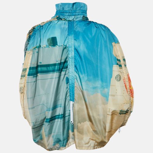 Printed Nylon Oversized Zip Up Jacket M - Louis Vuitton - Modalova