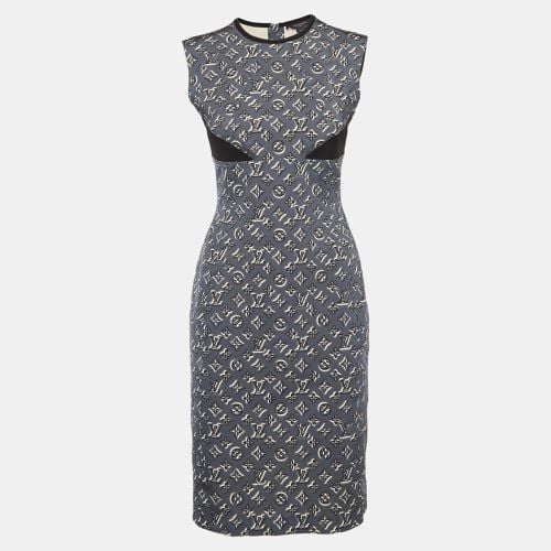 Louis Vuitton Grey Monogram Shadow Jersey Short Dress M - Louis Vuitton - Modalova