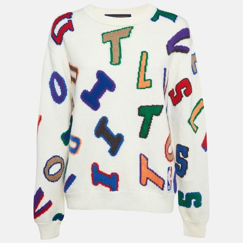 Louis Vuitton x NBA Letters Intarsia Knit Crewneck Sweater S - Louis Vuitton - Modalova