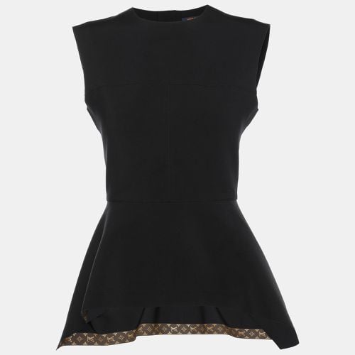 Louis Vuitton Black Jersey Peplum Top S - Louis Vuitton - Modalova