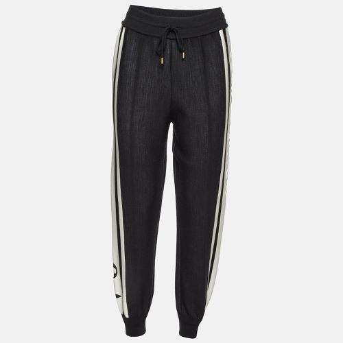 Louis Vuitton Black Striped Logo Knit Jogger Pants S - Louis Vuitton - Modalova