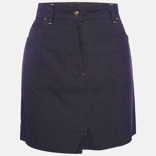 Louis Vuitton Blue Cotton and Silk Mini Skirt M - Louis Vuitton - Modalova