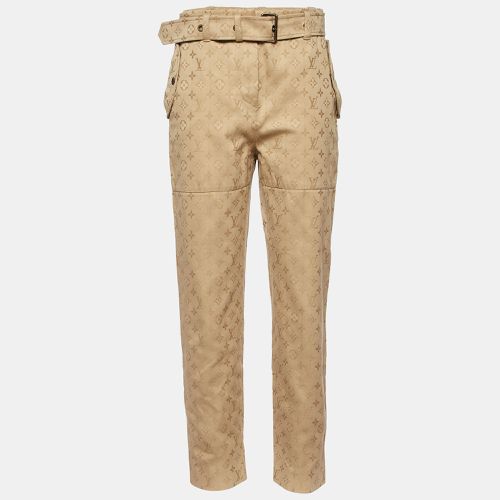 Monogram Jacquard Cotton Belted Trousers M - Louis Vuitton - Modalova